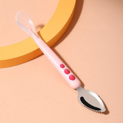 🔥Baby Double Head Scraping Fruit Spoon