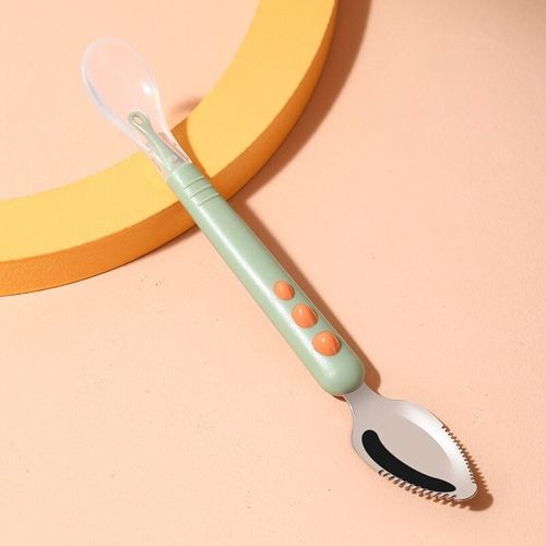 🔥Baby Double Head Scraping Fruit Spoon