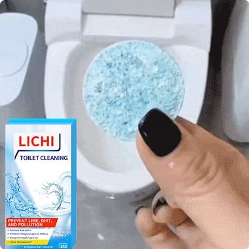 Lemon scent toilet cleaning tablets
