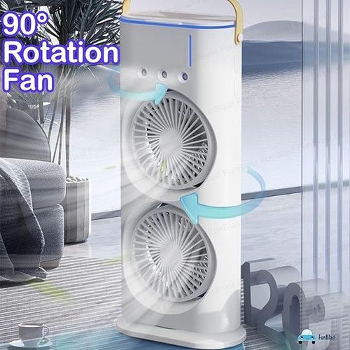 Portable Fan Double Ended Spray Fan Desk Fan with Cooler USB