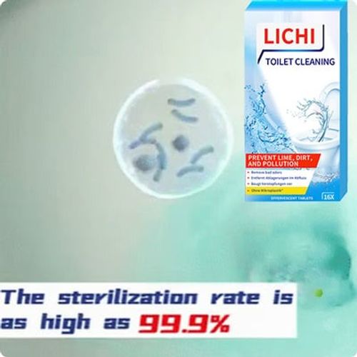 Lemon scent toilet cleaning tablets
