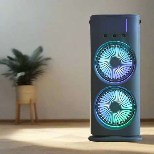 Portable Fan Double Ended Spray Fan Desk Fan with Cooler USB