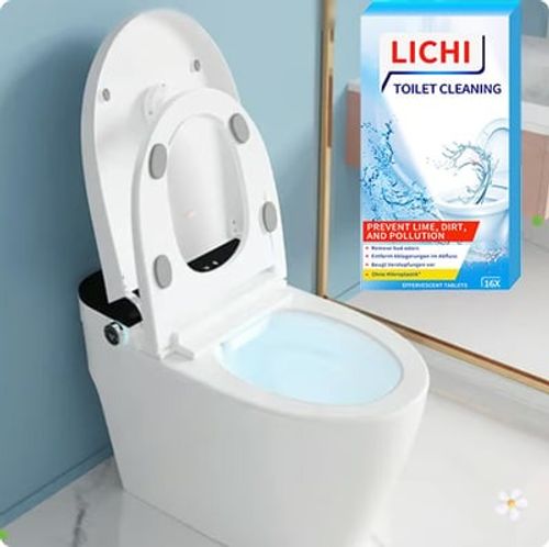 Lemon scent toilet cleaning tablets