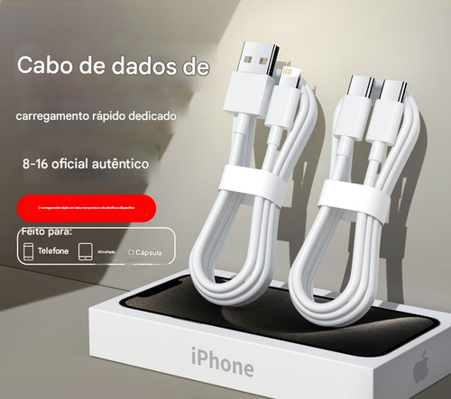 Cabo de dados Apple 2m Cabo de carregamento rápido PD