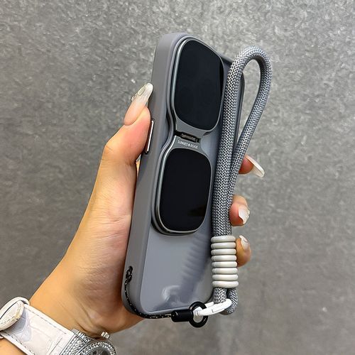 Capa para celular Apple 15Promax de alta qualidade, suporte para óculos de sol