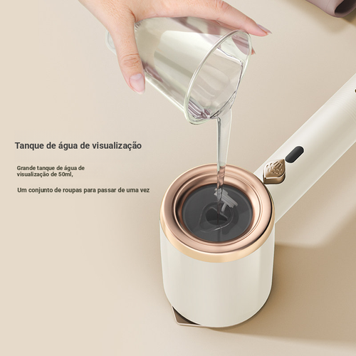 Novo vaporizador portátil Ferro de passar a vapor compacto para uso doméstico Vaporizador portátil de roupas com dupla função para uso a seco e molhado