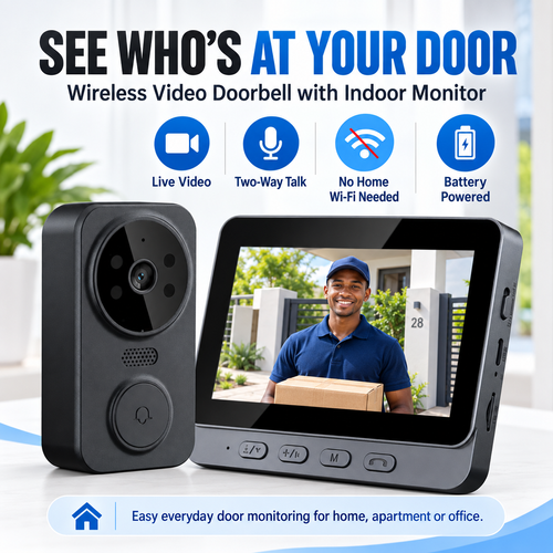 🎉 SPECIAL OFFER 🎉 COD！High-Definition Video Surveillance Smart Doorbell Nairobi Stock |48H Dispatch |COD Orders are dispatched within 48 hours from our  Nairobi warehouse. Delivery takes 1–3 working days.