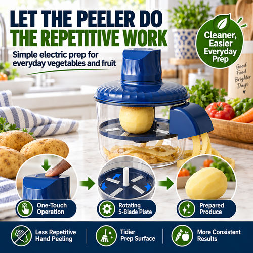Automatic Electric Vegetable Peeler | Fast Potato Peeler | Kenya COD
