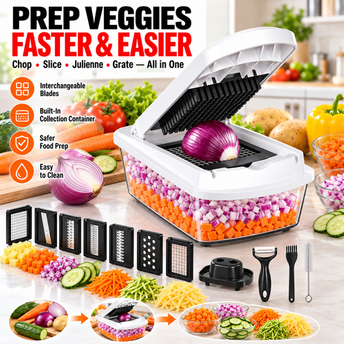 Press-Type Vegetable Chopper Kenya | Quick Onion & Food Cutter | COD