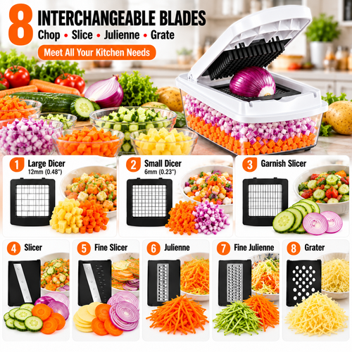 Press-Type Vegetable Chopper Kenya | Quick Onion & Food Cutter | COD