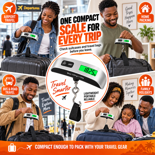 Portable Digital Luggage Scale Kenya | Hook-Style Hanging Travel Scale