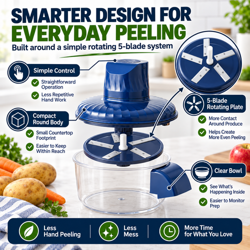 Automatic Electric Vegetable Peeler | Fast Potato Peeler | Kenya COD