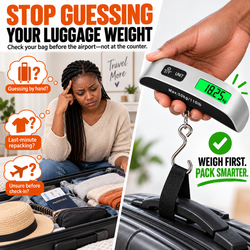 Portable Digital Luggage Scale Kenya | Hook-Style Hanging Travel Scale