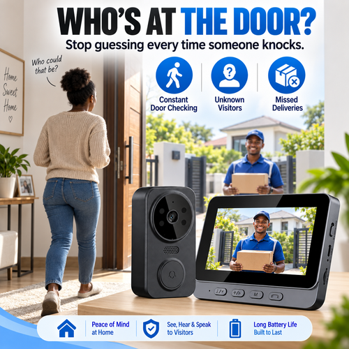 🎉 SPECIAL OFFER 🎉 COD！High-Definition Video Surveillance Smart Doorbell Nairobi Stock |48H Dispatch |COD Orders are dispatched within 48 hours from our  Nairobi warehouse. Delivery takes 1–3 working days.