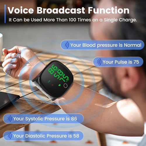 Smart Wrist Blood Pressure Monitor | Automatic Digital BP Machine