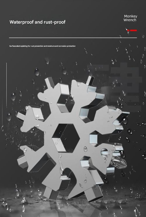 18-in-1 Snowflake Multi-Tool: Portable Screwdriver & Wrench