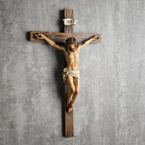 Bring God Into Your HomeCatholic Wall Cross — Inspirational Home Decor Featuring Jesus Christ — Stylish Religious Ornament — Devotional Gift