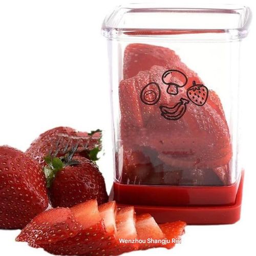 Durable Vegetable Slicer, Fruit & Vegetable Fast Cutting Slicer, Kitchen Accessories Stainless Steel Blade Fruit Slicer Cup, Strawberry Cutter, Kitchen Gadget