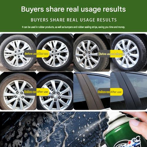 🚗 Tire Renewal and Gloss Protector | Restores the black, shiny texture to old tires
