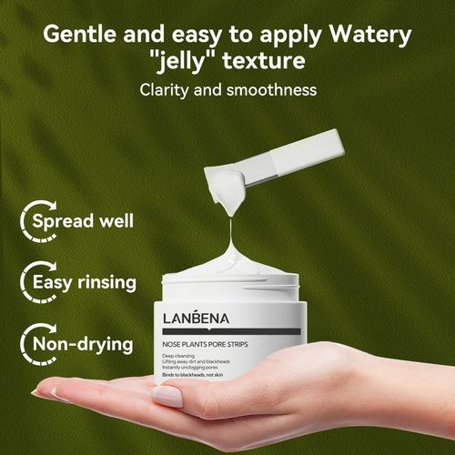LANBENA Blackheads & Whiteheads Removal Kit for Clear, Radiant Skin: Facial Exfoliating Power, Acne Deep Cleansing, 30g Clay Mask, and Nasal Strips for a Fresh-Faced Glow! Skincare