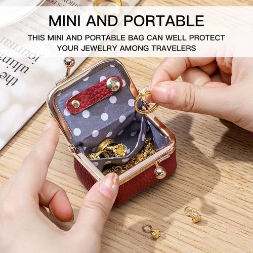 Mini Jewelry Storage Bag – Vintage Coin Purse & Small Accessories Pouch