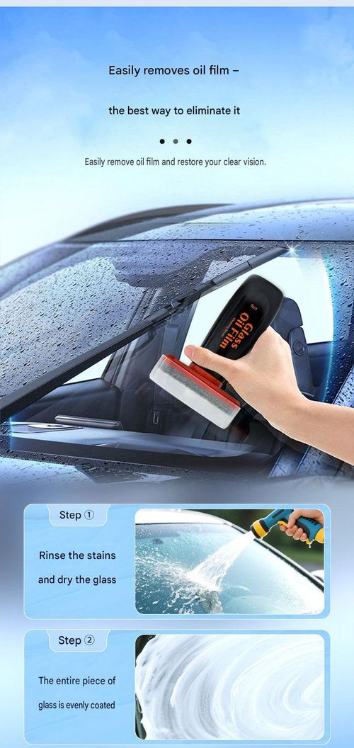 🚗 Car glass oil removal film cleaning tool｜Quickly remove stains and make the glass clearer