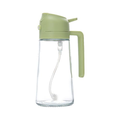 Dual-Function Glass Oil Dispenser (Spray & Pour)