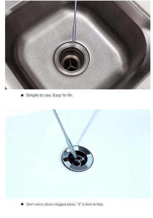 Clogged drain? No need to call a plumber—one pull and it's clear!