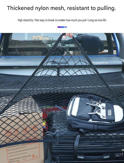 🚗 Car trunk storage net | Fixed luggage to prevent rolling, making the car tidier
