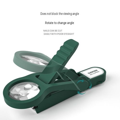 Anti Splash Nail Clipper Set With Magnifying Glass | Senior Nail Cutter
