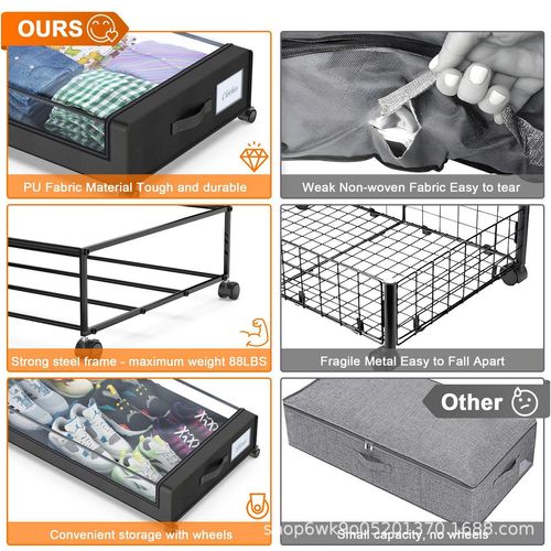 Under-Bed Storage Box with Wheels