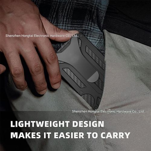 New Aluminum Alloy Card Holder — RFID-Blocking Metal Wallet with AirTag Slot — Ultra-Slim Men's Wallet