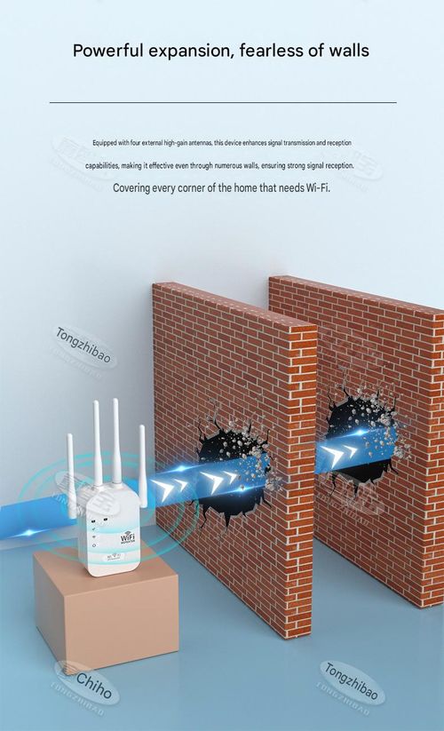 WiFi signal booster | Wireless network extender | Enhanced coverage through walls | Home router repeater amplifier