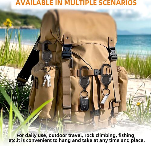 Retractable Keychain Anti-Lost Key Holder – Heavy-Duty Pull-Out Key Reel