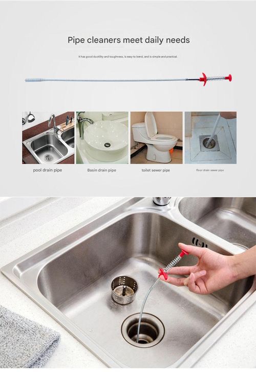 Clogged drain? No need to call a plumber—one pull and it's clear!