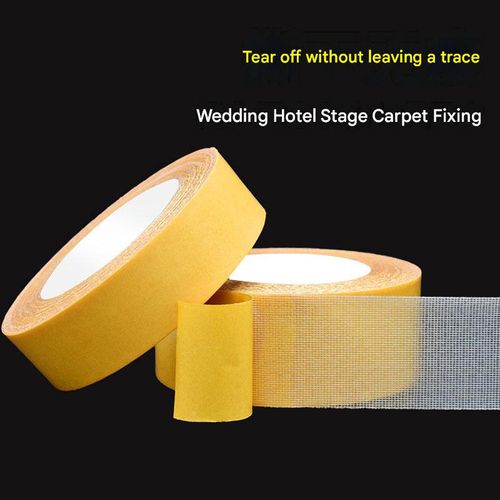 🏠 Permanently fixed, no more sliding! High-tack double-sided cloth tape to keep your household items firmly in place