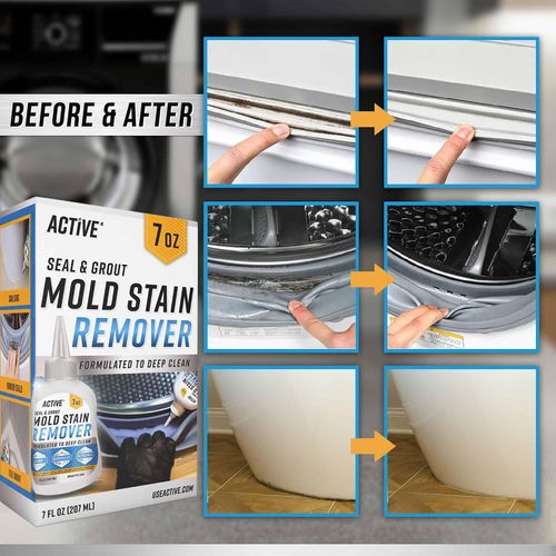 Mold Stain Remover Gel – Deep Cleaning Bathroom Mildew Cleaner for Washing Machine Seal