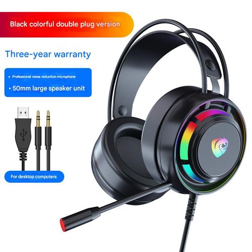 PSH-300 PC Gaming Headset — 7.1 Surround Sound, Directional Audio, Built-in Microphone, Wired E-sports Headset