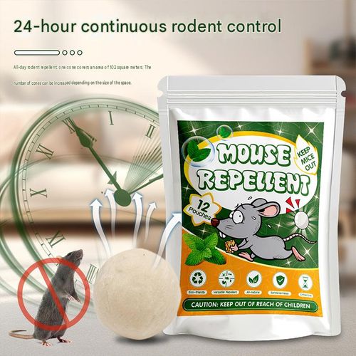 Natural Rodent Repellent Balls – Plant-Based Mouse Repellent for Home, Car & Garage
