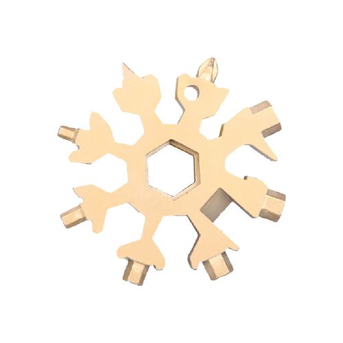 18-in-1 Snowflake Multi-Tool: Portable Screwdriver & Wrench