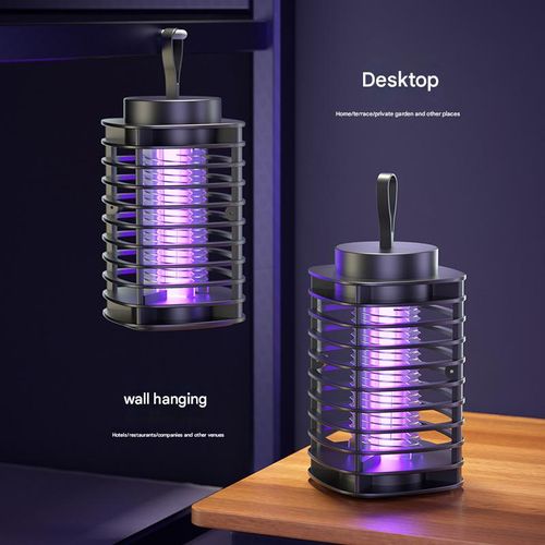 Portable Outdoor Electric Mosquito Zapper — Compact Desktop Mosquito Lamp for Home & Bedroom Use