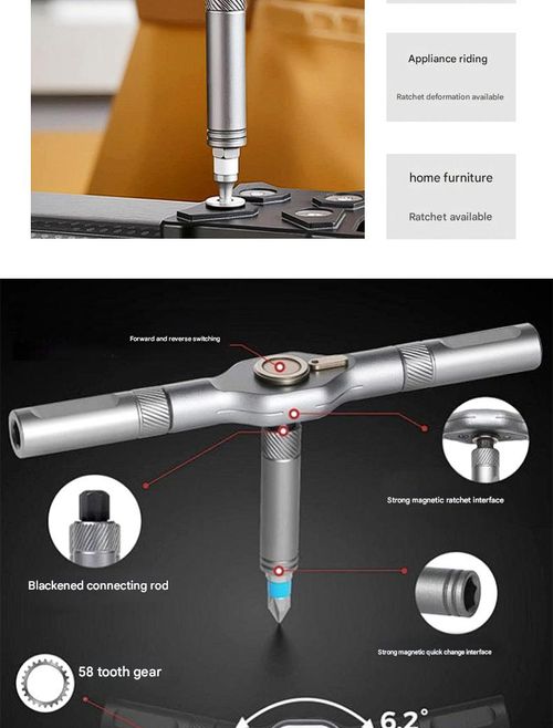 24-in-1 Ratchet Screwdriver Set, T-Type Ratchet Screwdriver, S2 Screwdriver Kit, Repair Kit