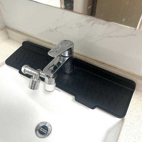 The Ultimate Solution for Kitchen Water Buildup! Waterproof Splash Guard Mat—Instantly Transforms Your Countertop!