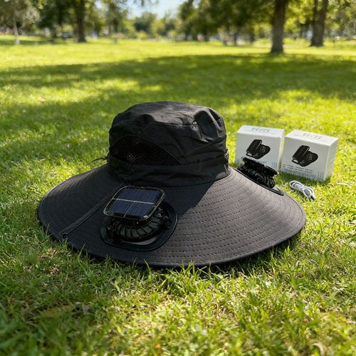Solar-Powered Fan Hat | Stay Cool on the Go!