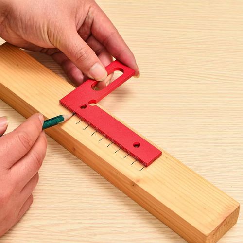Specialized Aluminum Alloy Triangular Ruler for Woodworking