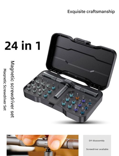 24-in-1 Ratchet Screwdriver Set, T-Type Ratchet Screwdriver, S2 Screwdriver Kit, Repair Kit