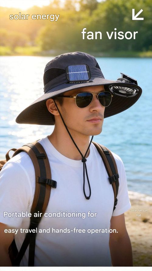 Solar-Powered Fan Hat | Stay Cool on the Go!