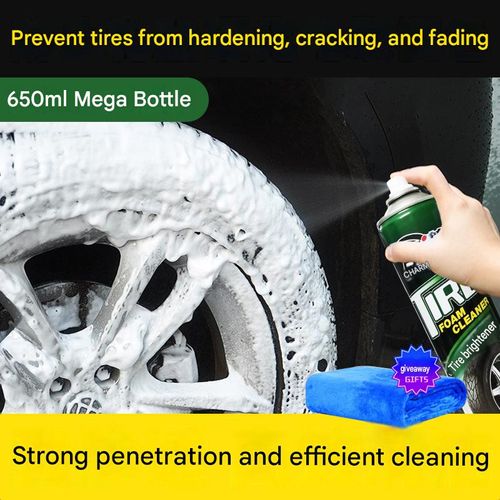 🚗 Tire Renewal and Gloss Protector | Restores the black, shiny texture to old tires