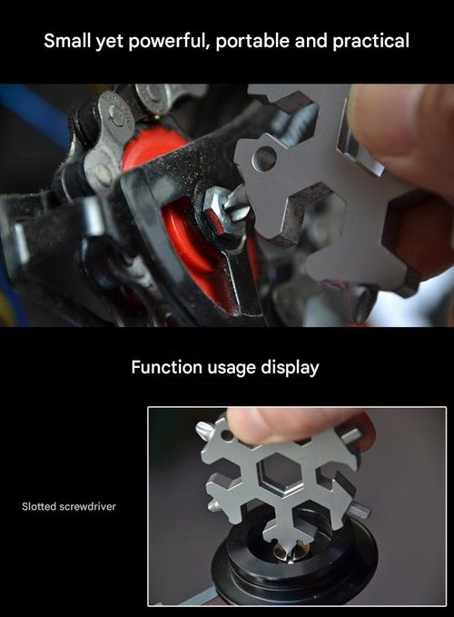 18-in-1 Snowflake Multi-Tool: Portable Screwdriver & Wrench
