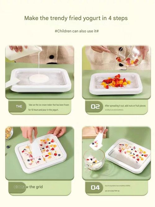Mini DIY fried yogurt ice cream machine｜Homemade ice tray for children｜Plug-in-free summer cold drink making artifact
